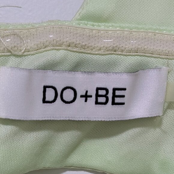 Unique Retro, Vintage Pale Lime Layered Mini Dress - Picture 3 of 3